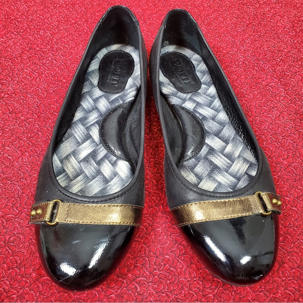 Born Masia Ballet Flats Shoes Black 6.5